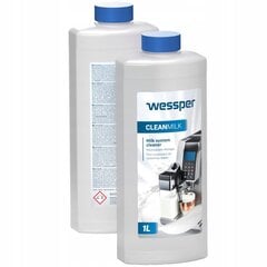 Жидкость для очистки системы молока кофемашин Wessper CleanMilk, 1 л цена и информация | Чистящие средства | kaup24.ee