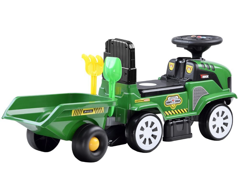 Laste Traktor haagisega - roheline hind ja info | Imikute mänguasjad | kaup24.ee