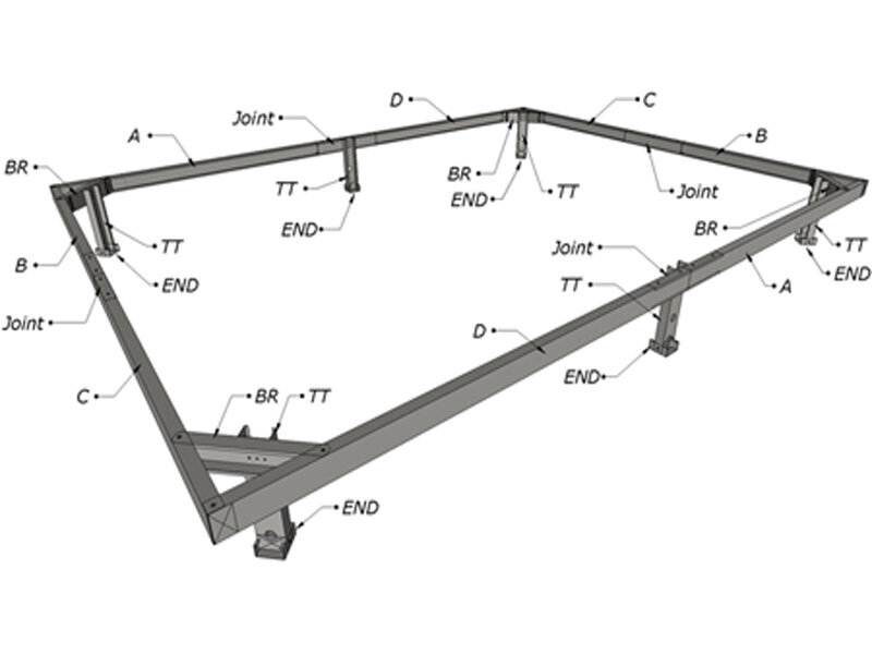 Metallist vundament tsingitud, 2 x 6 m цена и информация | Kasvuhooned | kaup24.ee