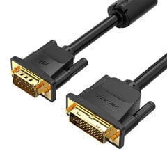 DVI(24+5) to VGA Cable 5m Vention EACBJ (Black) цена и информация | Кабели и провода | kaup24.ee