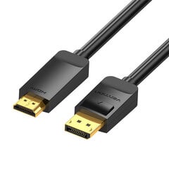 Vention HAGBI, DisplayPort - HDMI, 3 m цена и информация | Кабели и провода | kaup24.ee