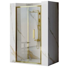 Dušiuks REA Rapid Fold Gold, 90 cm hind ja info | Dušikabiinide uksed ja seinad | kaup24.ee