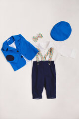 Комплект одежды Ромео, тёмно-синий цена и информация | Комплекты одежды для новорожденных | kaup24.ee