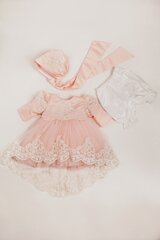 Платье Andreeatex Karolina, розовое цена и информация | Юбки, платья для новорожденных | kaup24.ee