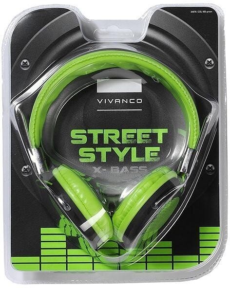 Kõrvaklapid Vivanco COL400, roheline hind ja info | Kõrvaklapid | kaup24.ee