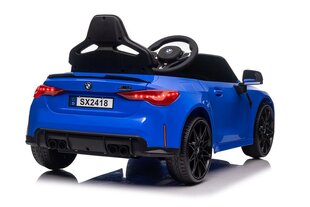 Ühekohaline elektriauto lastele BMW M4, sinine hind ja info | Laste elektriautod | kaup24.ee