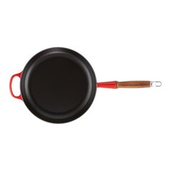 Чугунная сковородка с деревянной ручкой, 28 см, серый цена и информация | Cковородки | kaup24.ee