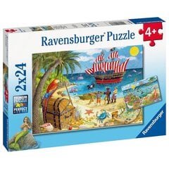 Пазл Ravensburger, 2x24, пираты и русалки цена и информация | Пазлы | kaup24.ee