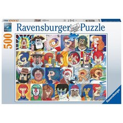 Pusle Ravensburger Tüüpilised näod, 500tk цена и информация | Пазлы | kaup24.ee