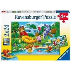 Pusle Ravensburger Karude puhkus, 2x24 tk цена и информация | Пазлы | kaup24.ee