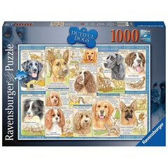 Пазл Ravensburger, 1000 деталей, послушные собаки цена и информация | Пазлы | kaup24.ee