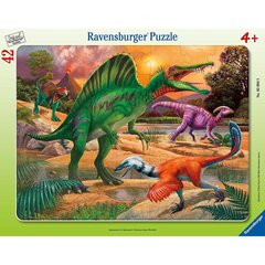 Пазл Ravensburger большой, 42 шт., динозавр цена и информация | Пазлы | kaup24.ee