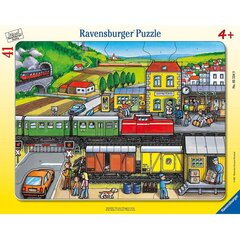 Пазл Ravensburger большой 41 шт., вокзал цена и информация | Пазлы | kaup24.ee