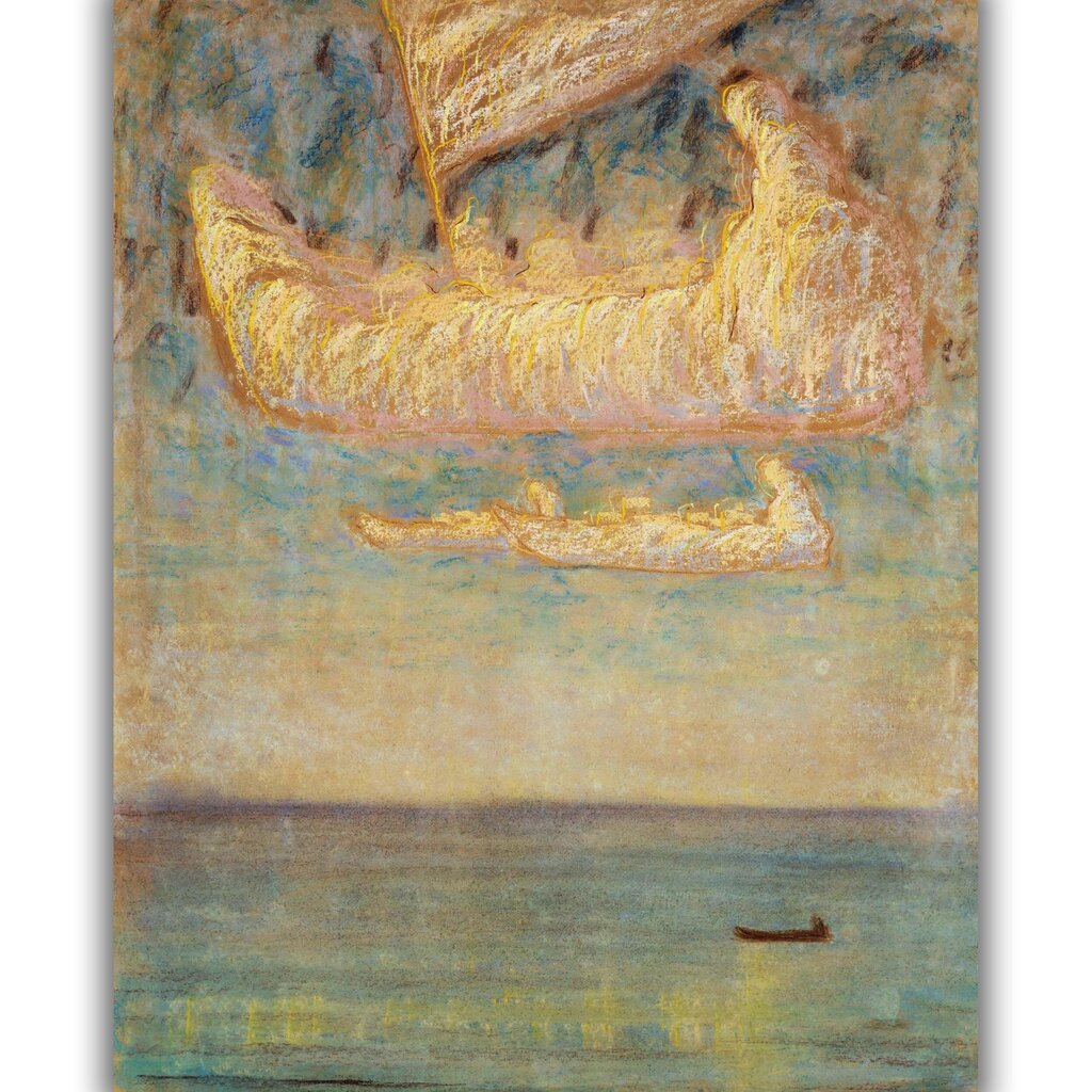 Reproduktsioon Mõtted, 1907, Mikalojus Konstantinas Čiurlionis, 60x50 cm hind ja info | Seinapildid | kaup24.ee