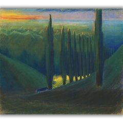 Reproduktsioon Matusesümfoonia IV, 1903, Mikalojus Konstantinas Čiurlionis, 60x50 cm цена и информация | Картины, живопись | kaup24.ee