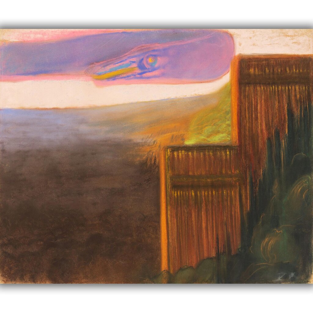 Reproduktsioon Üleujutus III, 1904, Mikalojus Konstantinas Čiurlionis, 40x35 cm цена и информация | Seinapildid | kaup24.ee