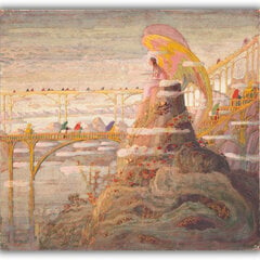 Reproduktsioon Ingli prelüüd, 1909, Mikalojus Konstantinas Čiurlionis, 60x60 cm hind ja info | Seinapildid | kaup24.ee
