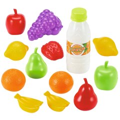 Фрукты и овощи онлайн Ecoiffier  цена и информация | MUST Металлическая бутылочка с Ярким рисунком (без BPA) (500ml) для мальчиков от 3+ лет Серая с Машинкой | kaup24.ee