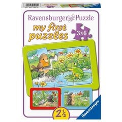 Пазл Ravensburger, моя первая, 3х6 шт. цена и информация | Пазлы | kaup24.ee