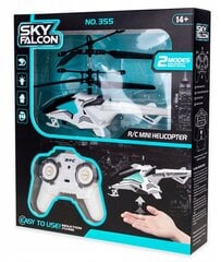 Kaugjuhitav helikopter, Sky Falcon, valge цена и информация | Игрушки для мальчиков | kaup24.ee