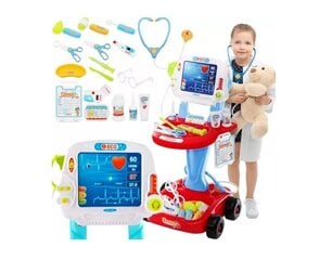 Набор игрушек, докторская тележка со световыми и звуковыми эффектами цена и информация | Игрушки для девочек | kaup24.ee