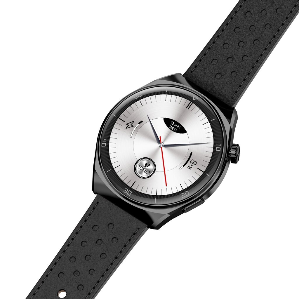 Garett V12 Black Leather hind ja info | Nutikellad (smartwatch) | kaup24.ee