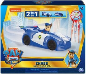 Minipolitseisõiduk 2-in-1 Spin Master Paw Patrol The Movie Chase, sinine цена и информация | Игрушки для мальчиков | kaup24.ee