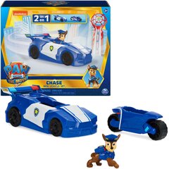 Minipolitseisõiduk 2-in-1 Spin Master Paw Patrol The Movie Chase, sinine hind ja info | Poiste mänguasjad | kaup24.ee