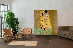 Fotolõuend Gustav Klimt - Suudlus, 100x100 cm цена и информация | Картины, живопись | kaup24.ee