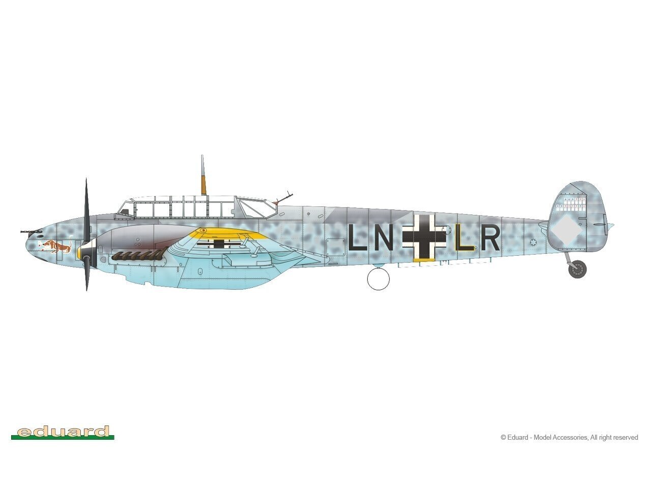 Eduard - Messerschmitt Bf 110E ProfiPACK, 1/72, 7083 hind ja info | Klotsid ja konstruktorid | kaup24.ee