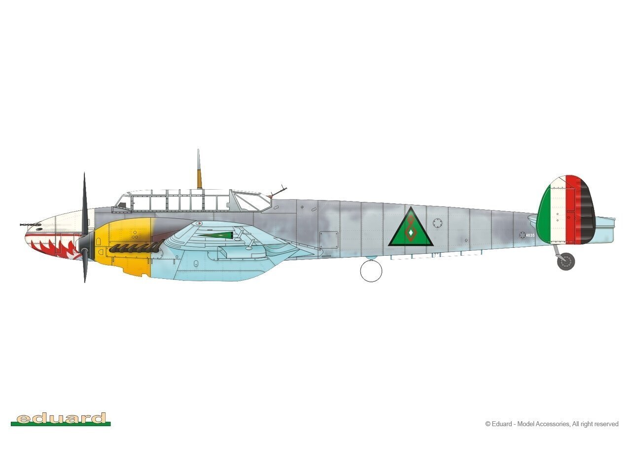 Eduard - Messerschmitt Bf 110E ProfiPACK, 1/72, 7083 hind ja info | Klotsid ja konstruktorid | kaup24.ee