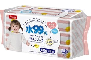 Lec. Be 99% детские влажные салфетки для рук и лица 180шт (60х3) цена и информация | Влажные салфетки | kaup24.ee
