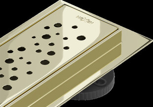 Duši äravool Mexen Flat 360 Dots, Gold, 50 cm hind ja info | Duširennid | kaup24.ee