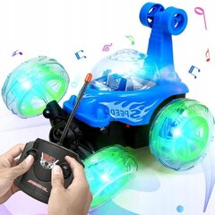 LED машина с дистанционным управлением 360, синий цвет цена и информация | Игрушки для мальчиков | kaup24.ee
