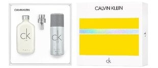 Набор для женщин/мужчин Calvin Klein CK One: туалетная вода EDT, 100 мл + дезодорант-спрей, 150 мл цена и информация | Женские духи | kaup24.ee