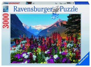 Ravensburger pusle 3000 tk, Lillelised mäed hind ja info | Pusled | kaup24.ee