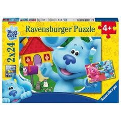 Ravensburger pusle 2x24 tk, Blue vihjed ja sina цена и информация | Пазлы | kaup24.ee