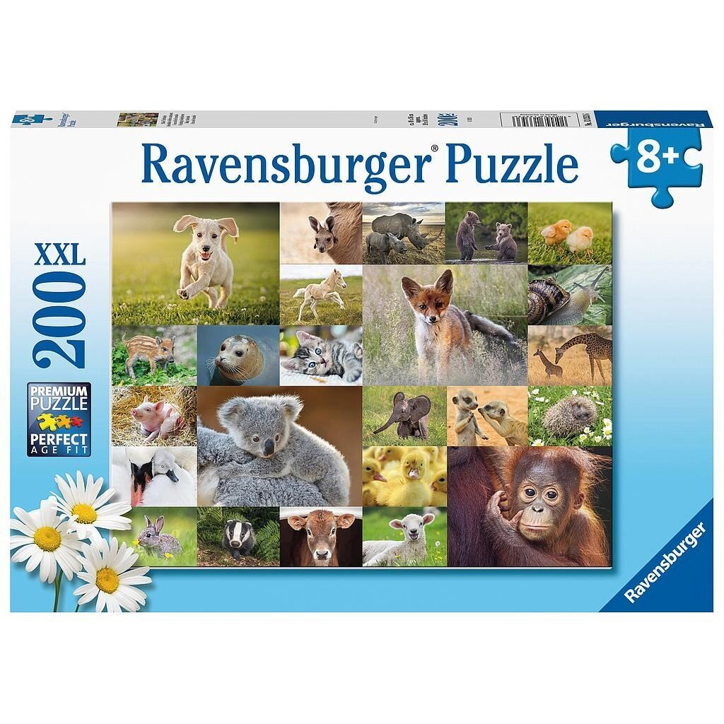 Ravensburger pusle 200 tk, Loomalapsed hind ja info | Pusled | kaup24.ee