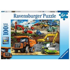 Пазл Ravensburger 100 деталей, строительные машины цена и информация | Пазлы | kaup24.ee