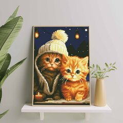 Алмазная Мозаика на Раме Котята 5D Diamond Painting Oh Art! 40x50 cm цена и информация | Алмазная мозаика | kaup24.ee