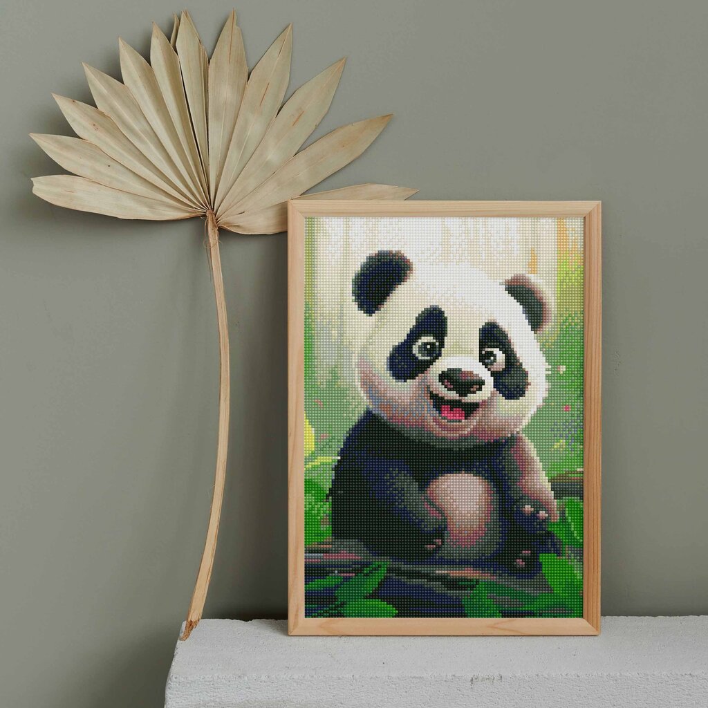 Teemantmosaiik 5D teemantmaal Oh kunst! Panda, 30x40 cm цена и информация | Teemantmaalid, teemanttikandid | kaup24.ee