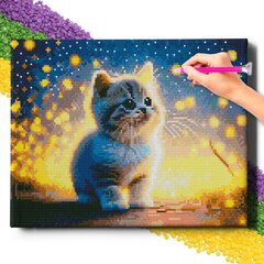 Алмазная Мозаика на Раме Котенок 5D Diamond Painting Oh Art! 30x40 cm цена и информация | Алмазная мозаика | kaup24.ee