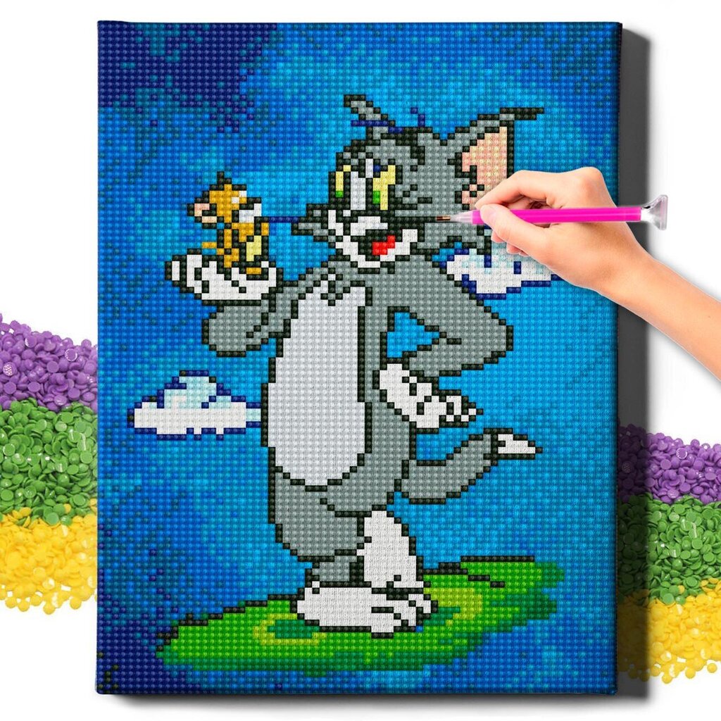 Teemantmosaiik 5D teemantmaal Oh kunst! Tom ja Jerry, 20x30 cm hind ja info | Teemantmaalid, teemanttikandid | kaup24.ee