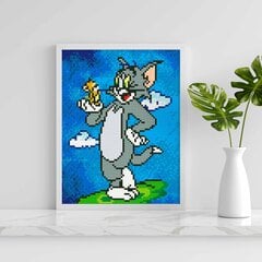 Teemantmosaiik 5D teemantmaal Oh kunst! Tom ja Jerry, 20x30 cm цена и информация | Алмазная мозаика | kaup24.ee