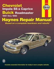 Chevrolet Impala SS & Caprice & Buick Roadmaster 1991 - 1996 hind ja info | Reisiraamatud, reisijuhid | kaup24.ee