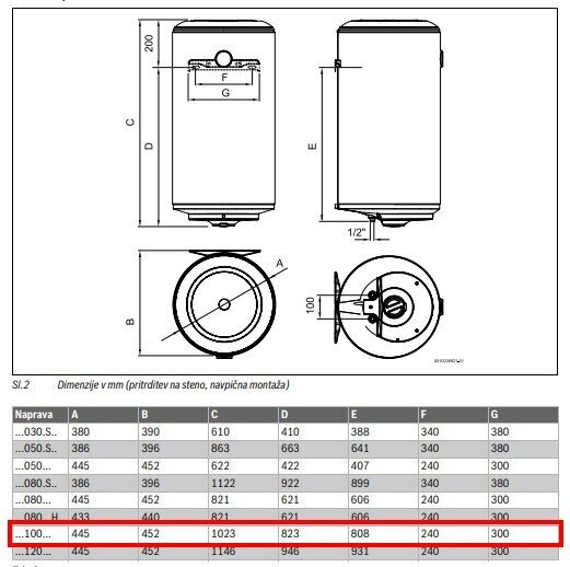 Veeboiler BOSCH, maht 100 l TR2000T 100 B, kraanikausi kohale цена и информация | Boilerid | kaup24.ee