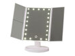 Kosmeetiline meigipeegel LED-iga, Valge цена и информация | Meigikotid, lauapeeglid | kaup24.ee