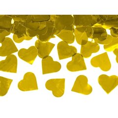 Konfeti toru kuldsete südametega, 60 cm hind ja info | Peokaunistused | kaup24.ee