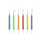 Sünnipäevatordi küünlad, 6cm, 6 tk. hind ja info | Peokaunistused | kaup24.ee