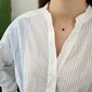 Kaklarota ar melniem rhinestone 925 sudraba krāsas pārklājumu Marceline hind ja info | Kaelakeed | kaup24.ee